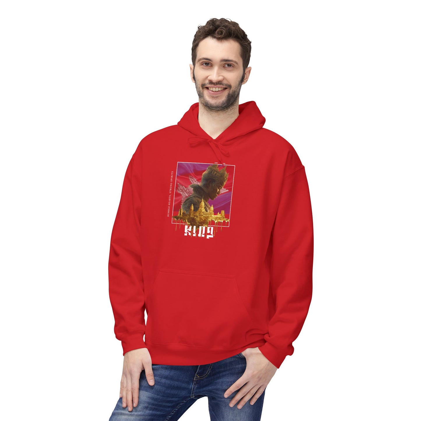 KING Royalty Hoodies | Custom Flag Background Option | Luxury Streetwear Hoodie | Dream Work Designz