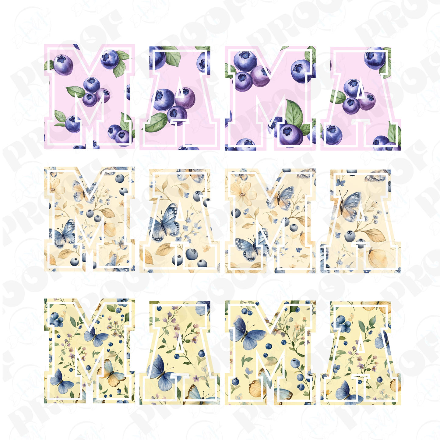 MAMA 43 Blueberry (Multiple Options Apparel)