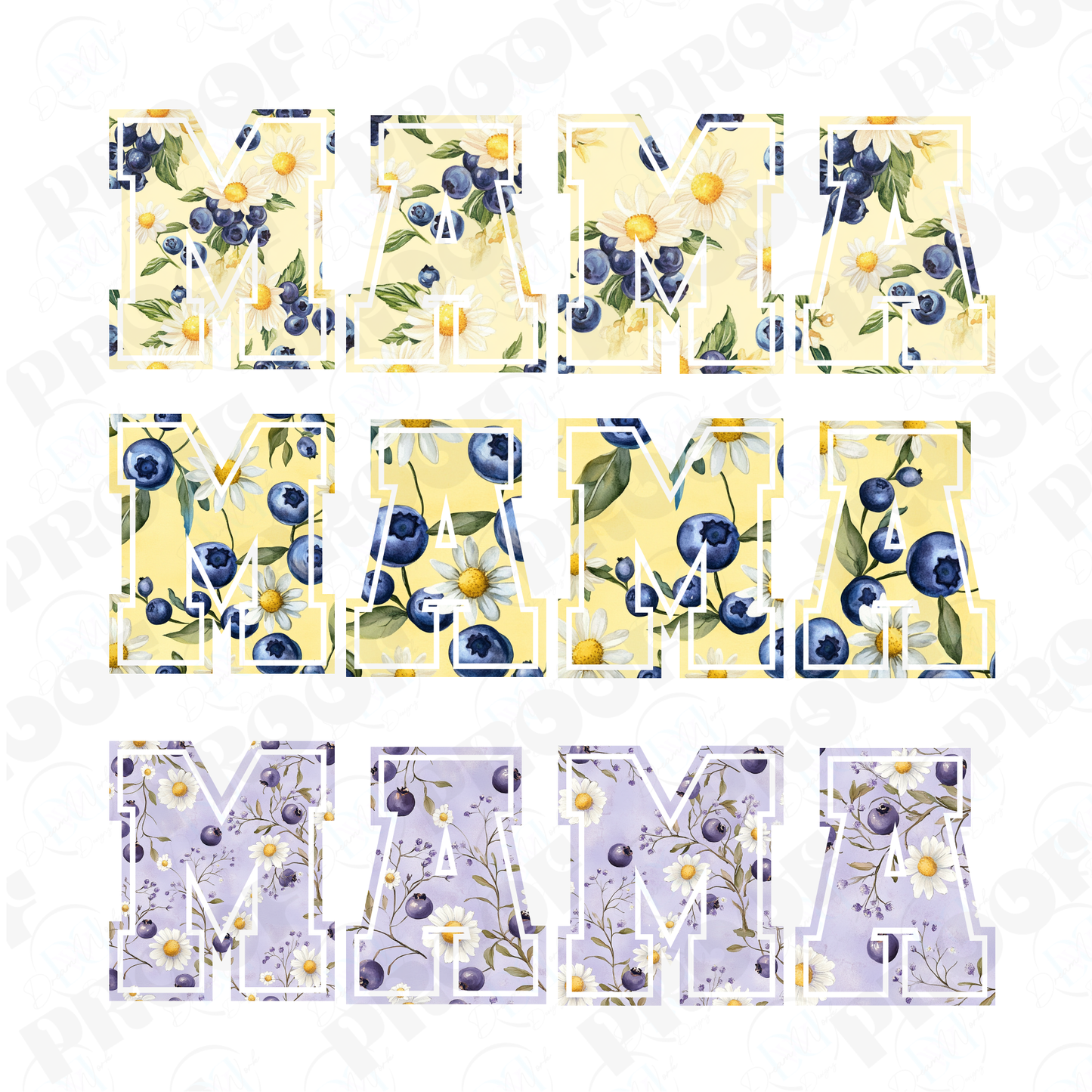 MAMA 43 Blueberry (Multiple Options Apparel)