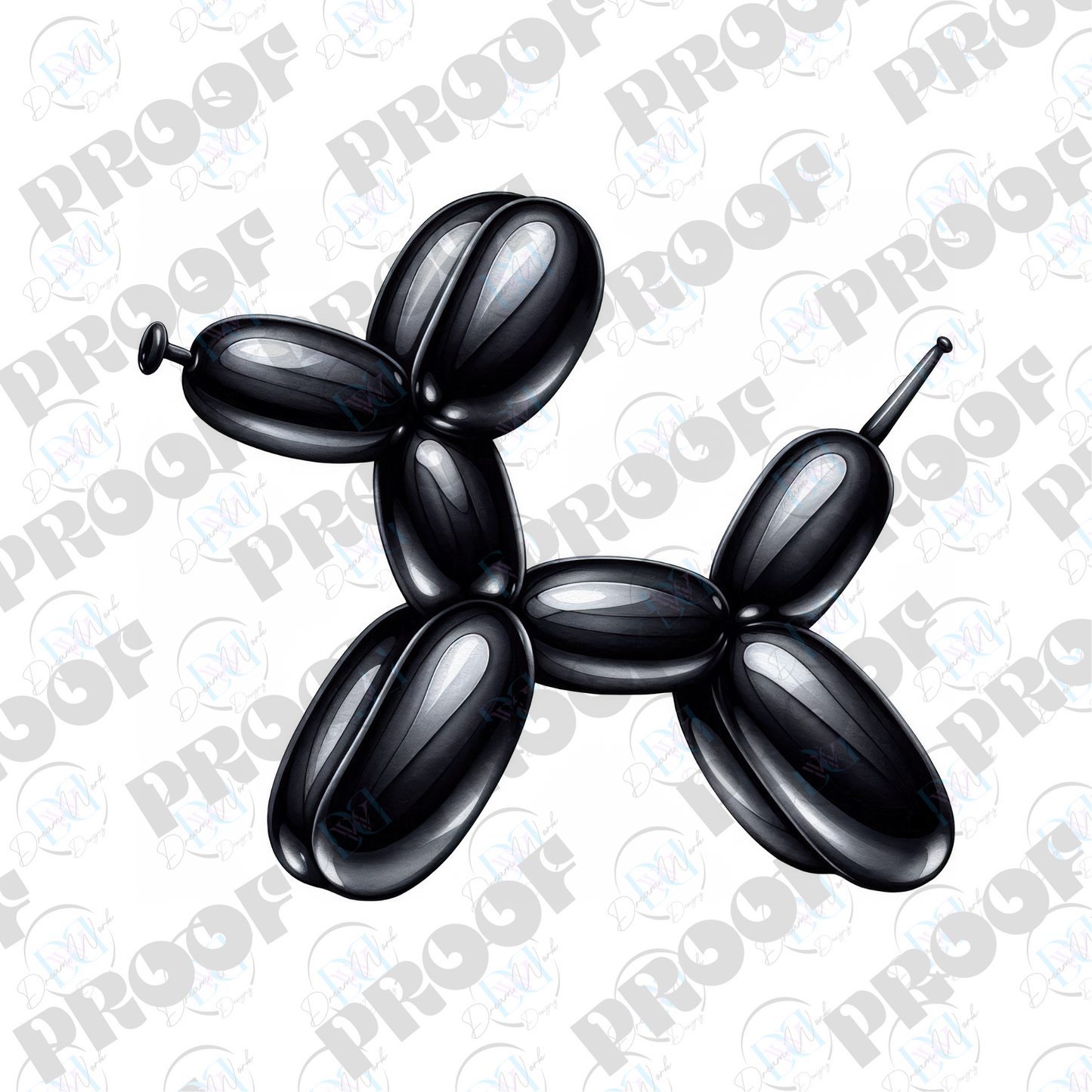 Balloon Dog Metallic (Multiple Options Apparel)