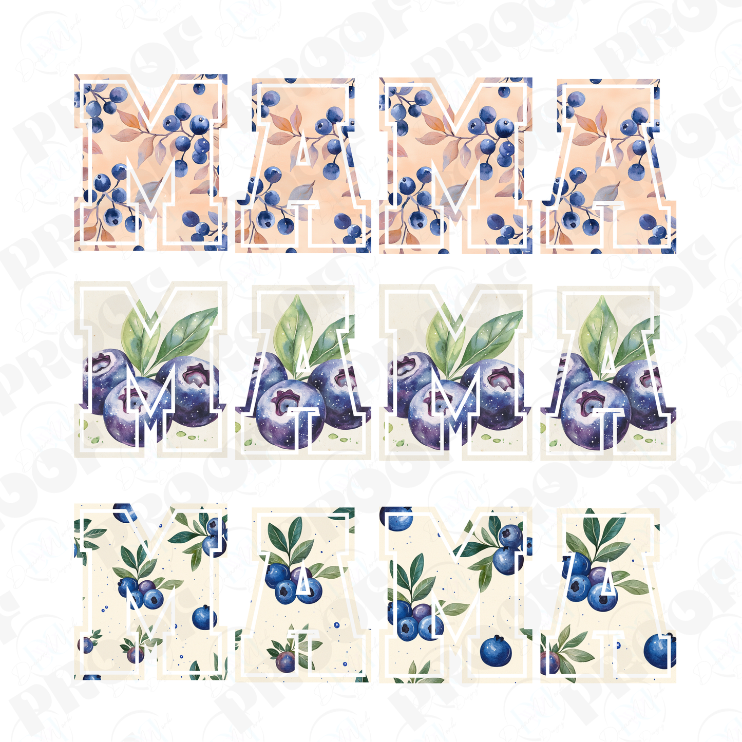 MAMA 43 Blueberry (Multiple Options Apparel)
