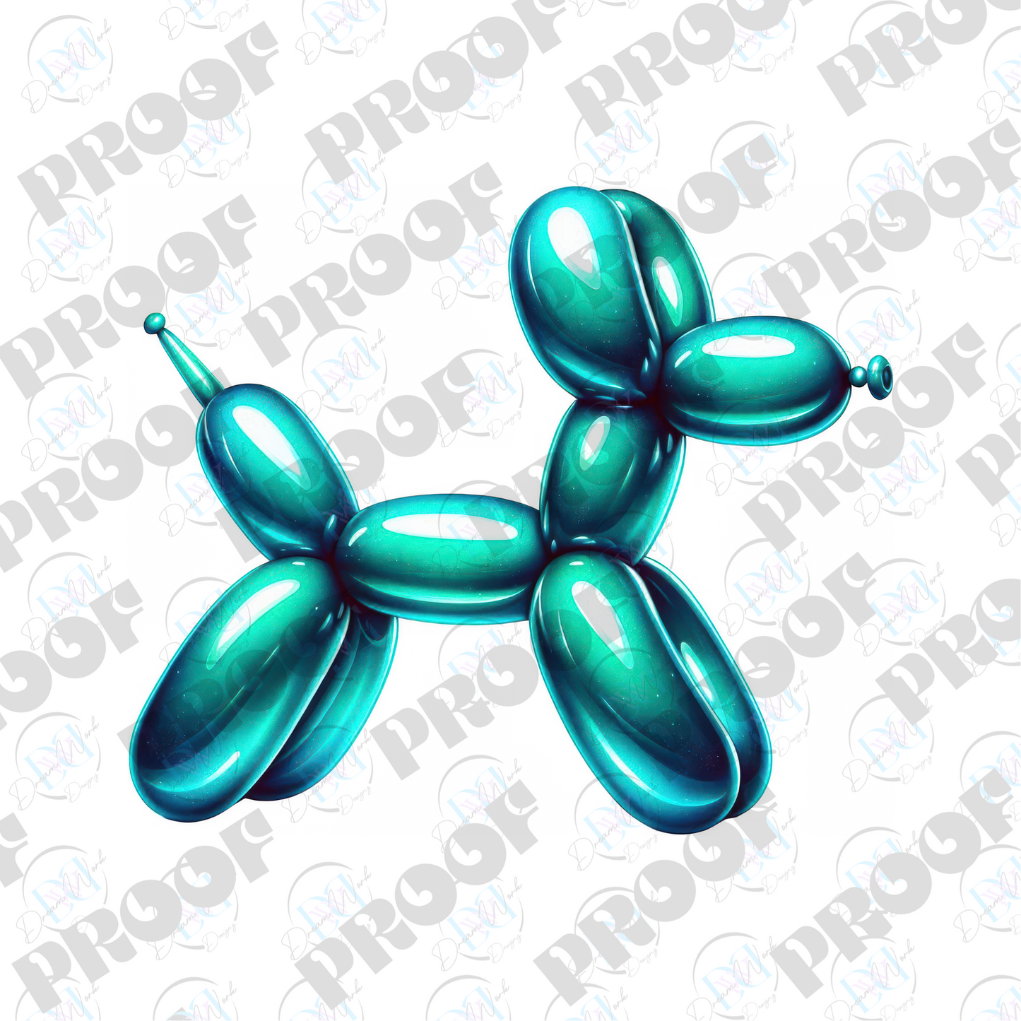 Balloon Dog Metallic (Multiple Options Apparel)