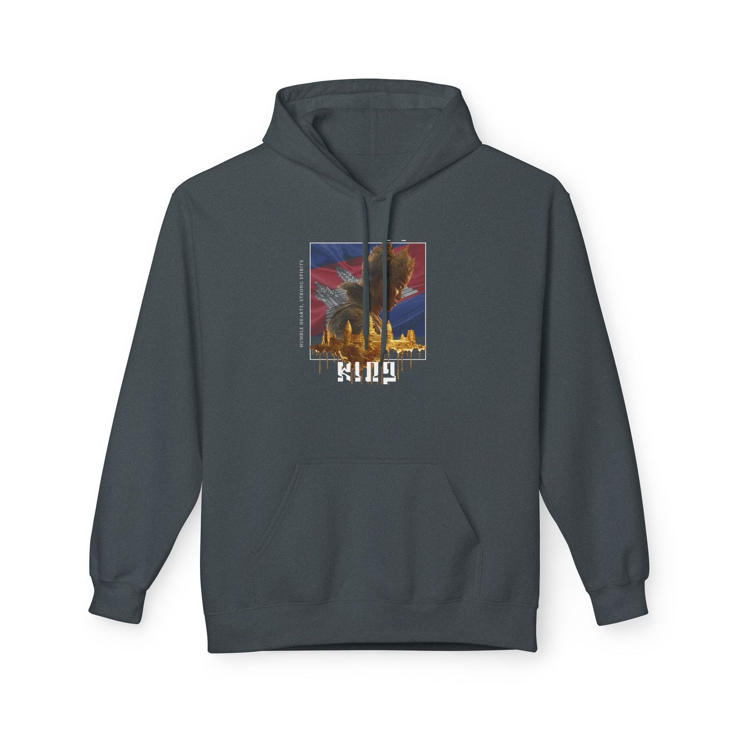 KING Royalty Hoodies | Custom Flag Background Option | Luxury Streetwear Hoodie | Dream Work Designz