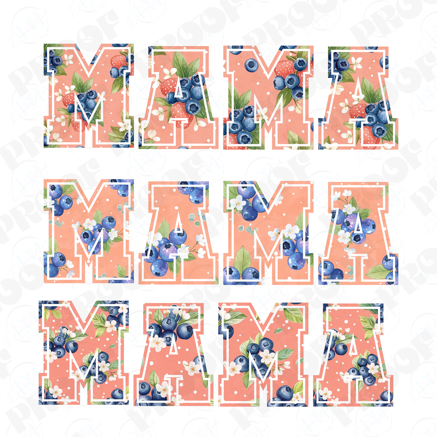 MAMA 43 Blueberry (Multiple Options Apparel)