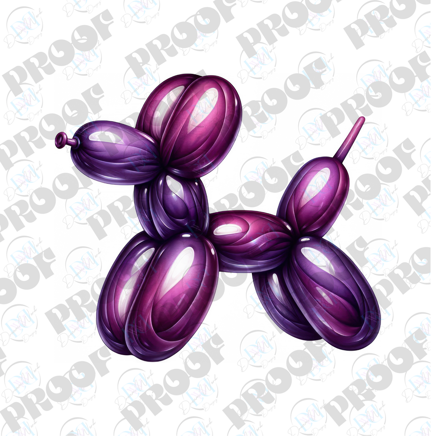 Balloon Dog Metallic (Multiple Options Apparel)