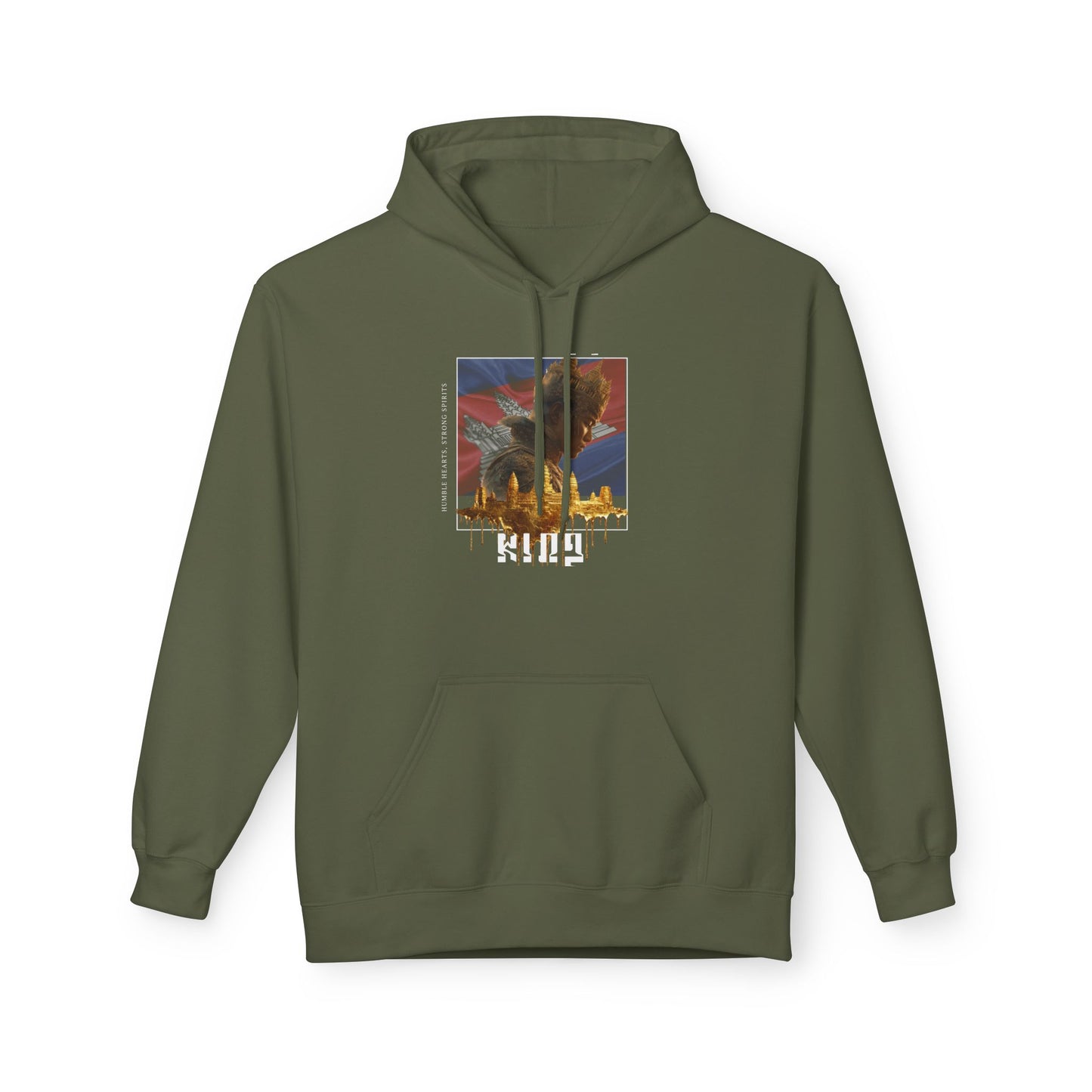 KING Royalty Hoodies | Custom Flag Background Option | Luxury Streetwear Hoodie | Dream Work Designz