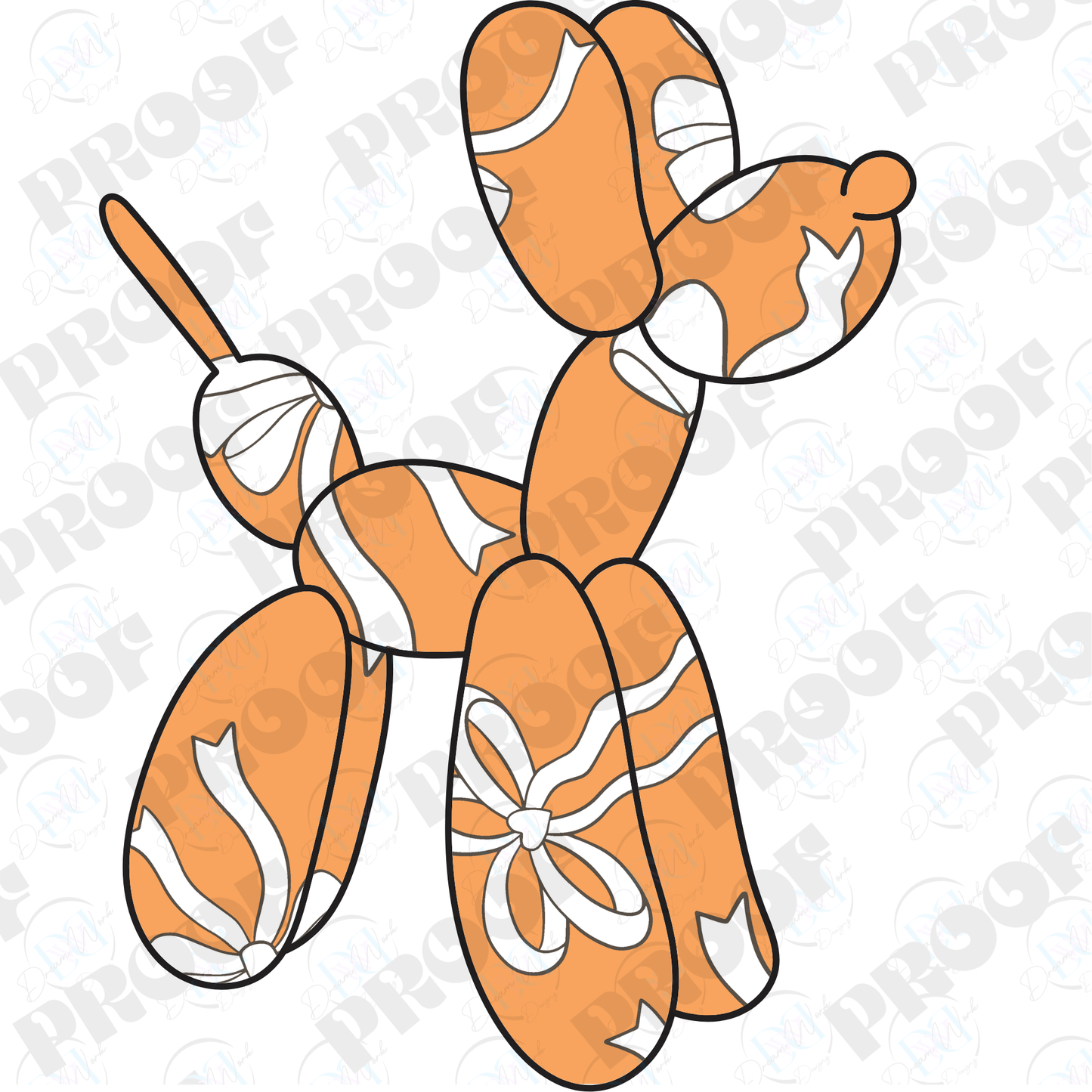 Balloon Dog Flowers (Multiple Options Apparel)