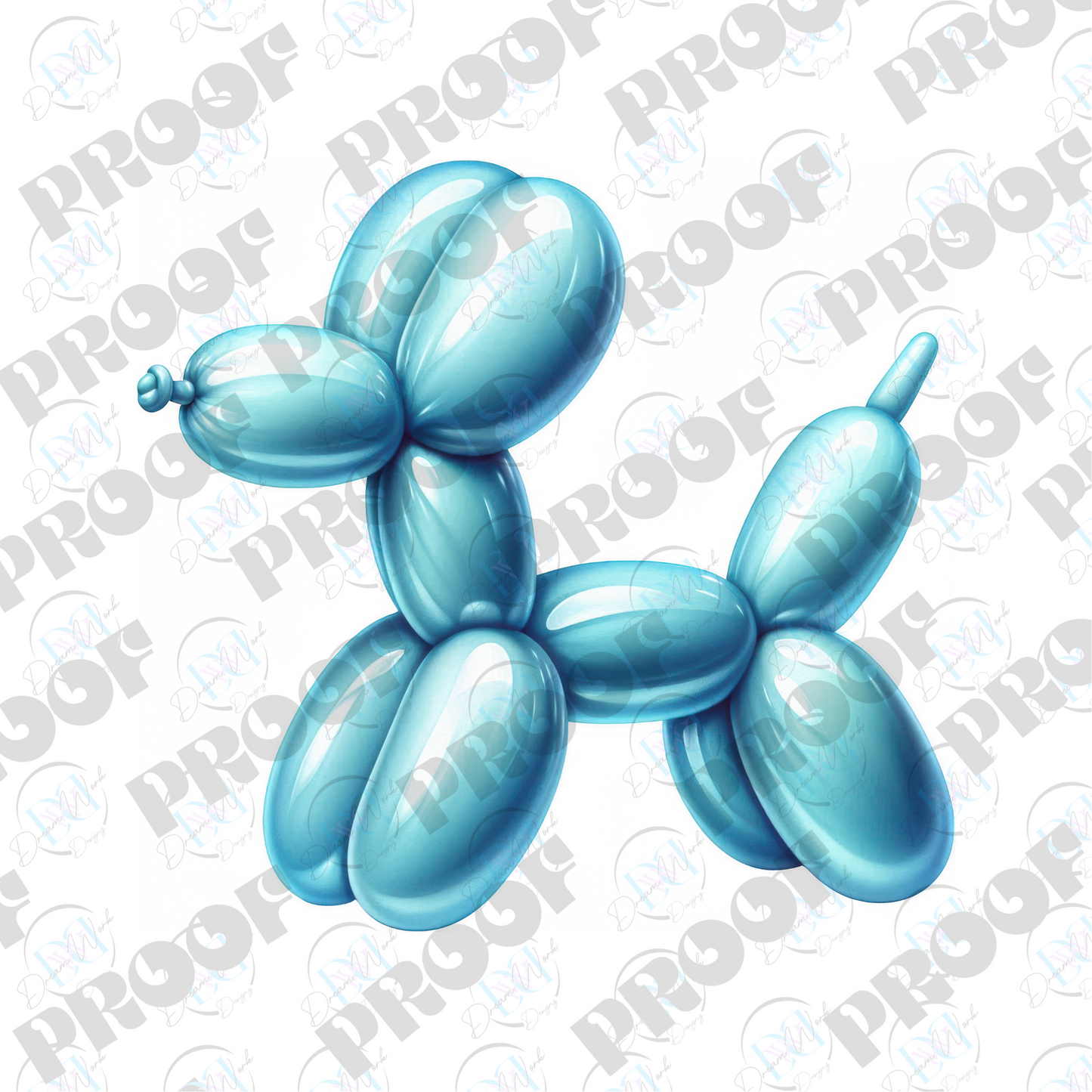 Balloon Dog Metallic (Multiple Options Apparel)