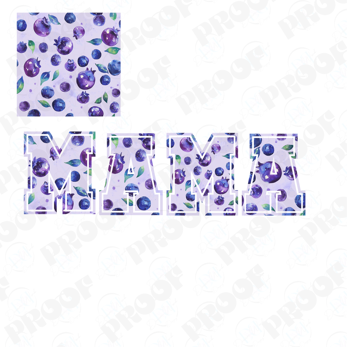 MAMA 43 Blueberry (Multiple Options Apparel)