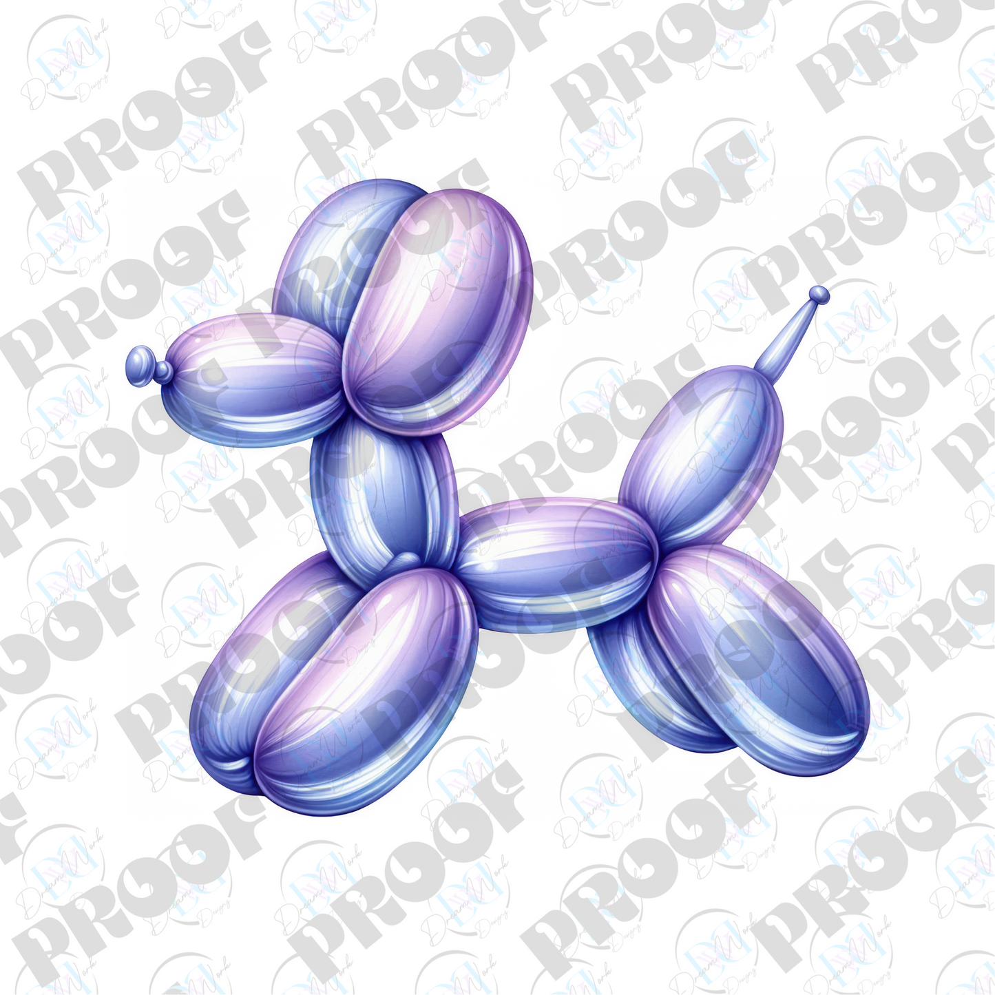 Balloon Dog Metallic (Multiple Options Apparel)
