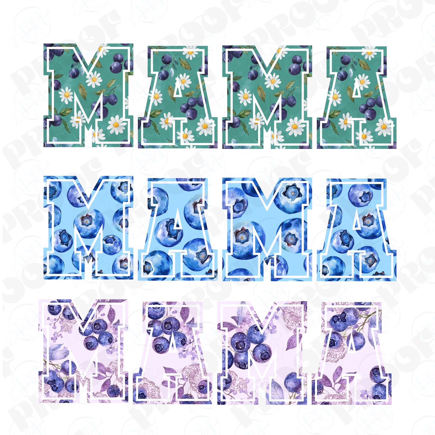 MAMA 43 Blueberry (Multiple Options Apparel)