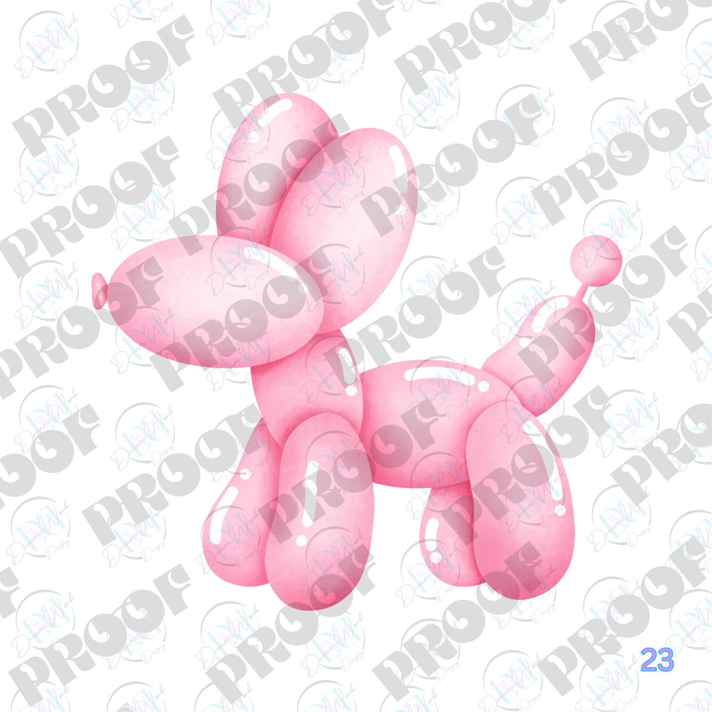 Balloon Dog Pastel (Multiple Options Apparel)