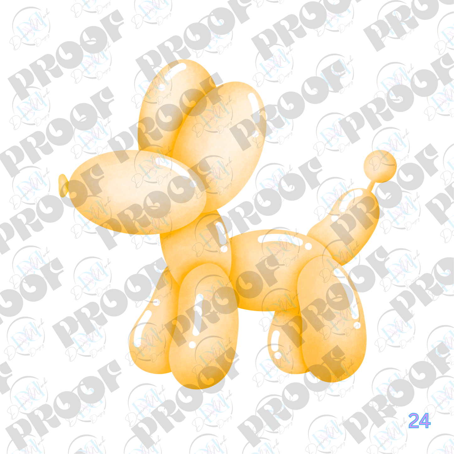 Balloon Dog Pastel (Multiple Options Apparel)