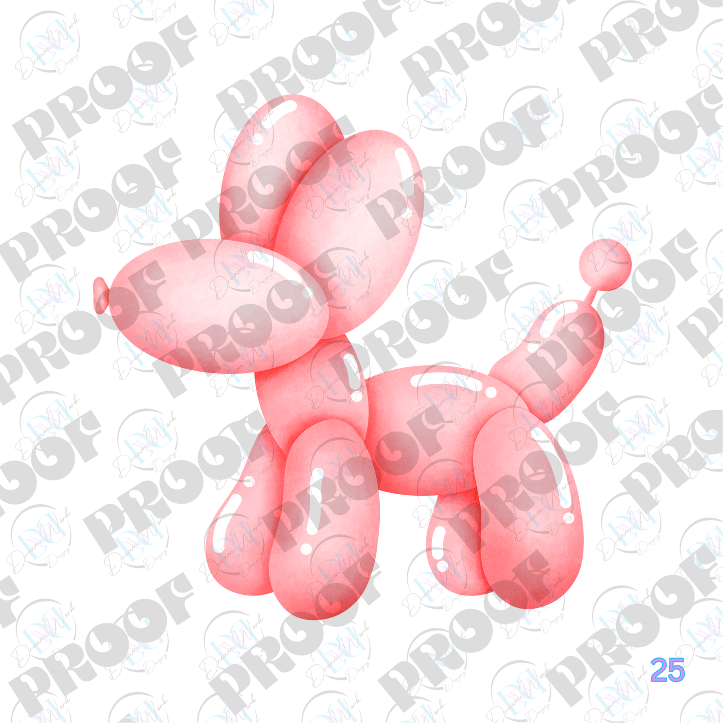 Balloon Dog Pastel (Multiple Options Apparel)