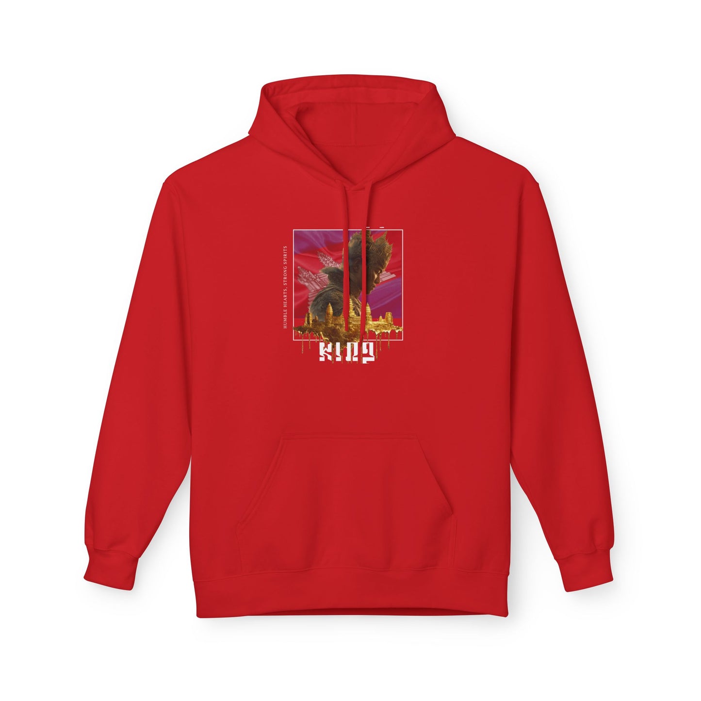 KING Royalty Hoodies | Custom Flag Background Option | Luxury Streetwear Hoodie | Dream Work Designz