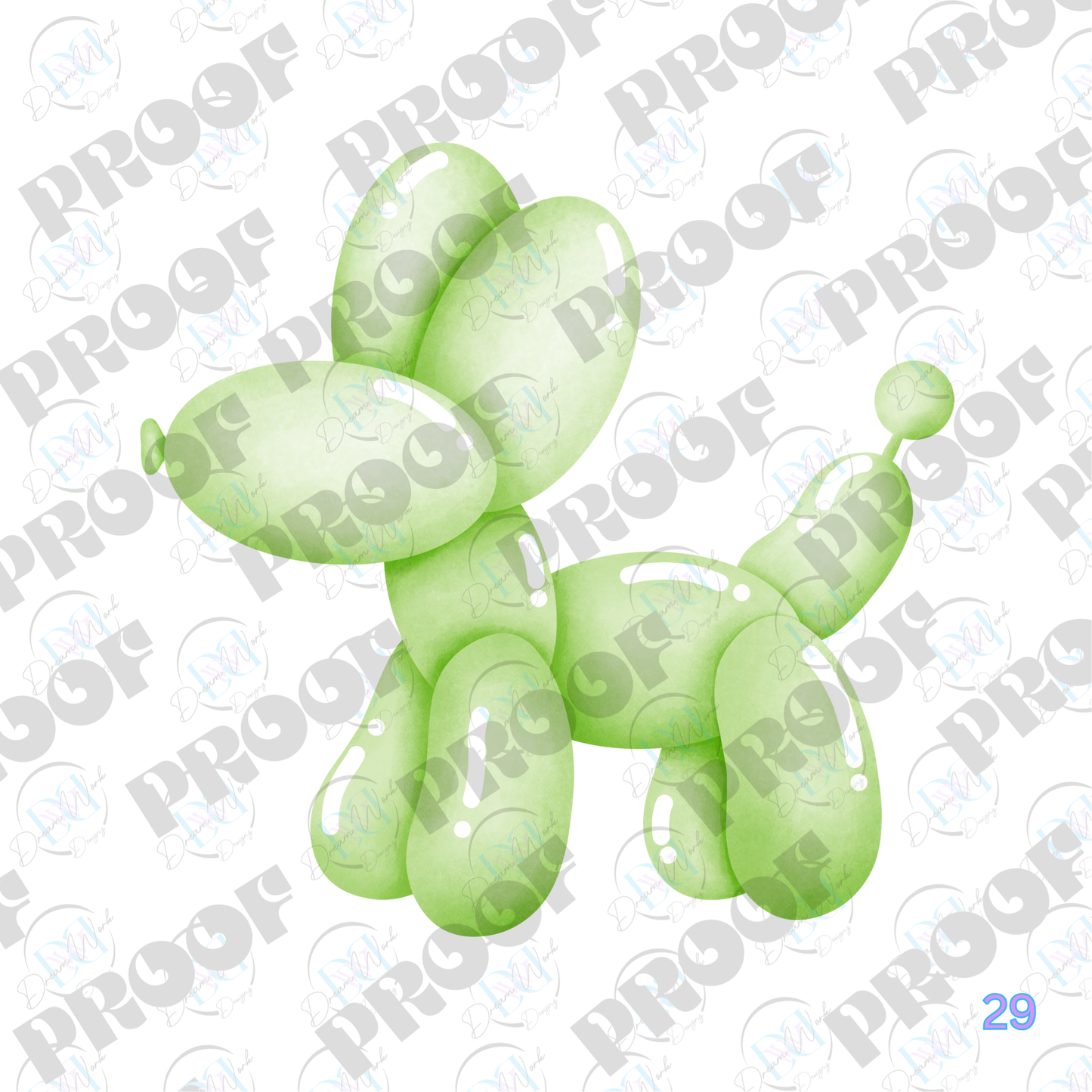 Balloon Dog Pastel (Multiple Options Apparel)