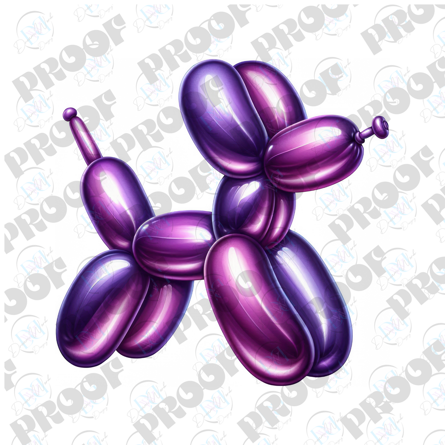 Balloon Dog Metallic (Multiple Options Apparel)