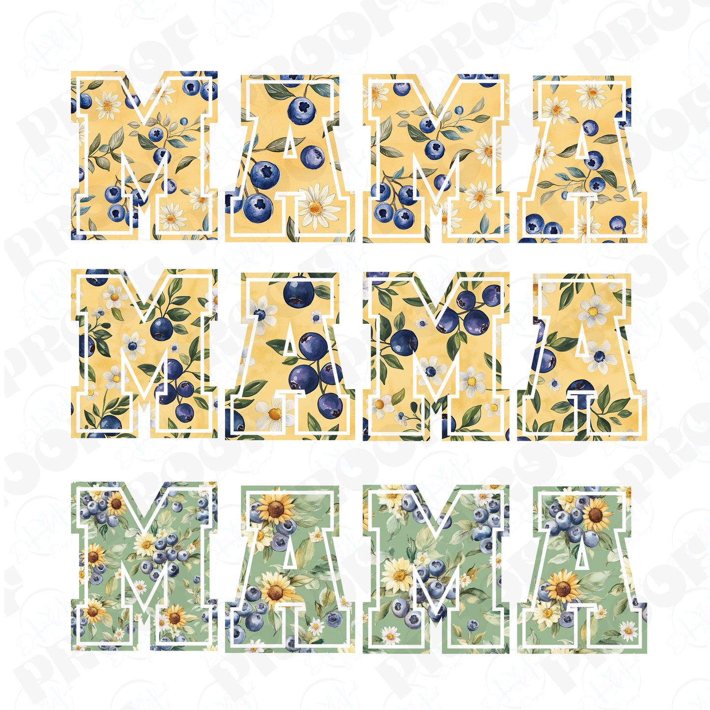 MAMA 43 Blueberry (Multiple Options Apparel)