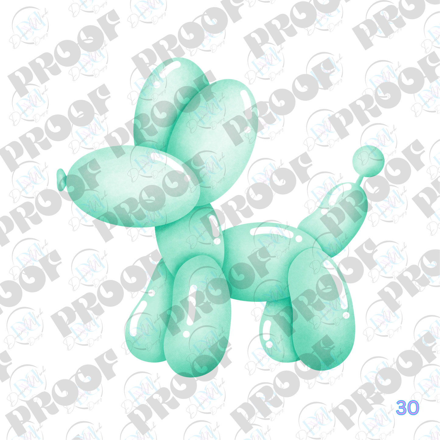 Balloon Dog Pastel (Multiple Options Apparel)