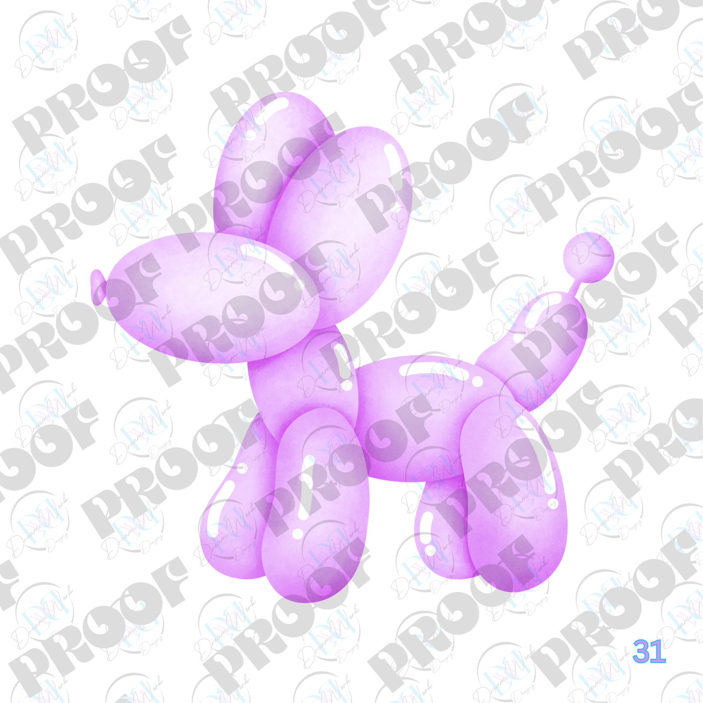 Balloon Dog Pastel (Multiple Options Apparel)