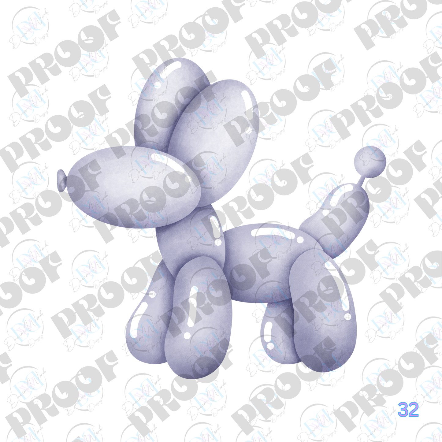 Balloon Dog Pastel (Multiple Options Apparel)