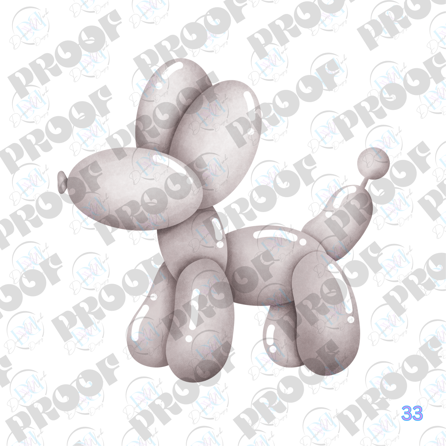 Balloon Dog Pastel (Multiple Options Apparel)