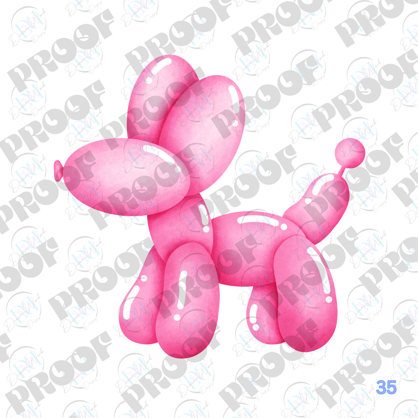 Balloon Dog Pastel (Multiple Options Apparel)