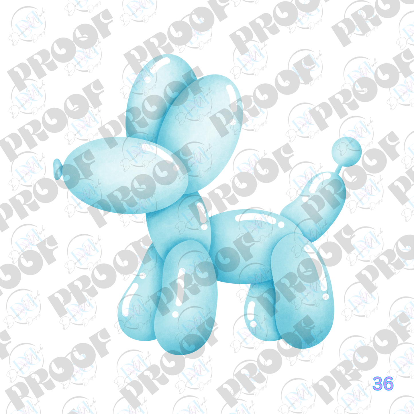 Balloon Dog Pastel (Multiple Options Apparel)