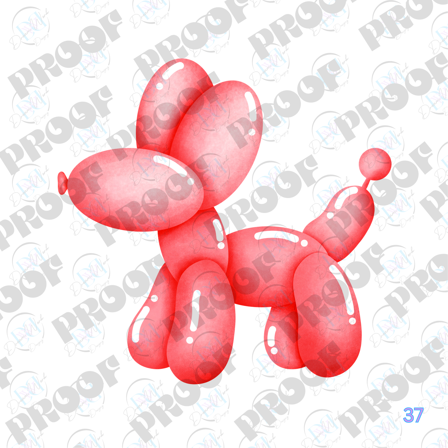 Balloon Dog Pastel (Multiple Options Apparel)