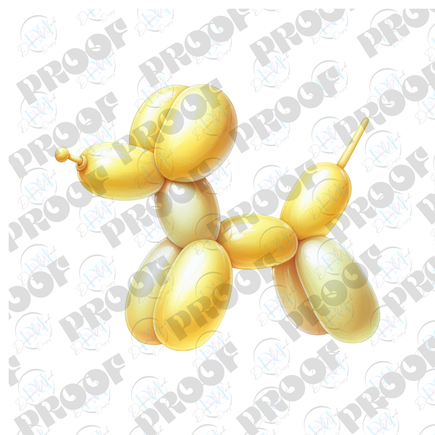 Balloon Dog Metallic (Multiple Options Apparel)