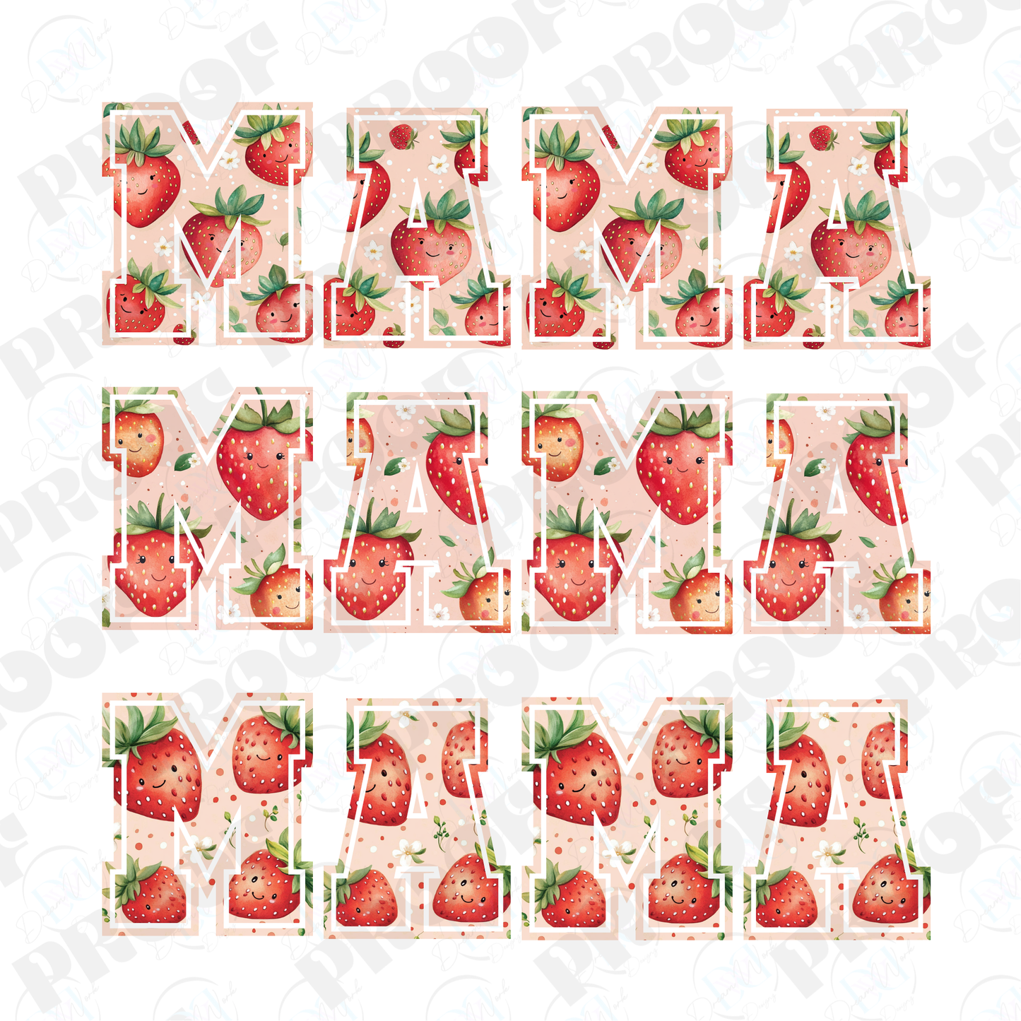 MAMA 42 Strawberry (Multiple Options Apparel)