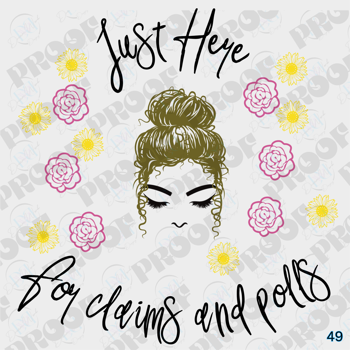 Messy Bun Girlies  (Multiple Options Apparel)