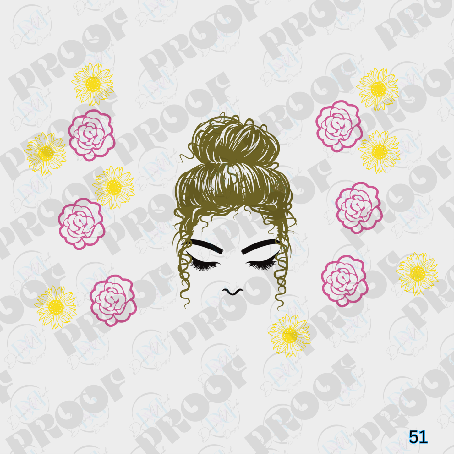 Messy Bun Girlies  (Multiple Options Apparel)