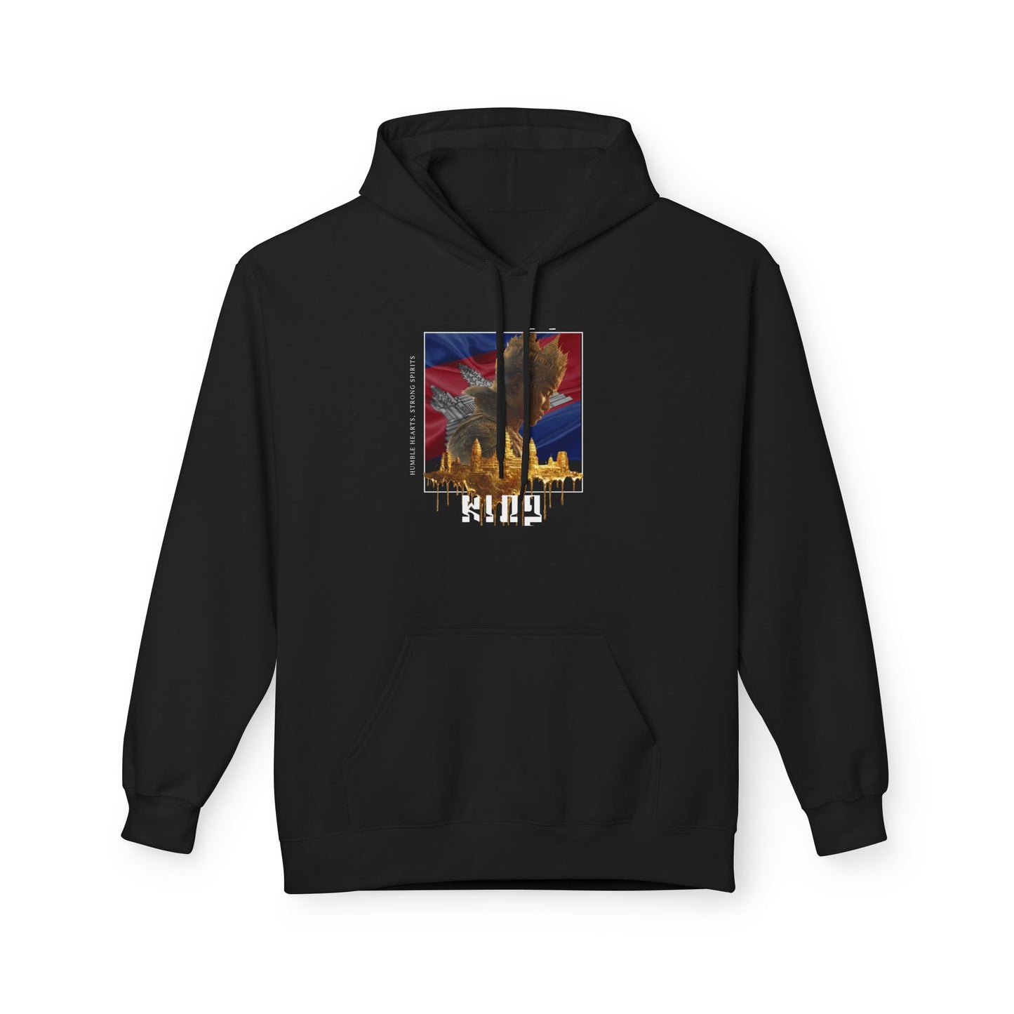 KING Royalty Hoodies | Custom Flag Background Option | Luxury Streetwear Hoodie | Dream Work Designz