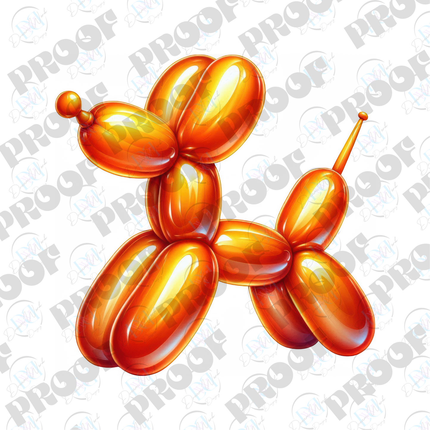 Balloon Dog Metallic (Multiple Options Apparel)
