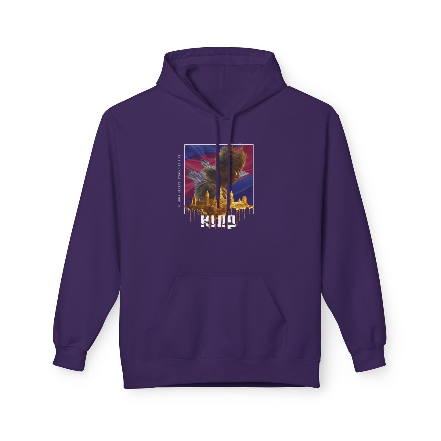 KING Royalty Hoodies | Custom Flag Background Option | Luxury Streetwear Hoodie | Dream Work Designz