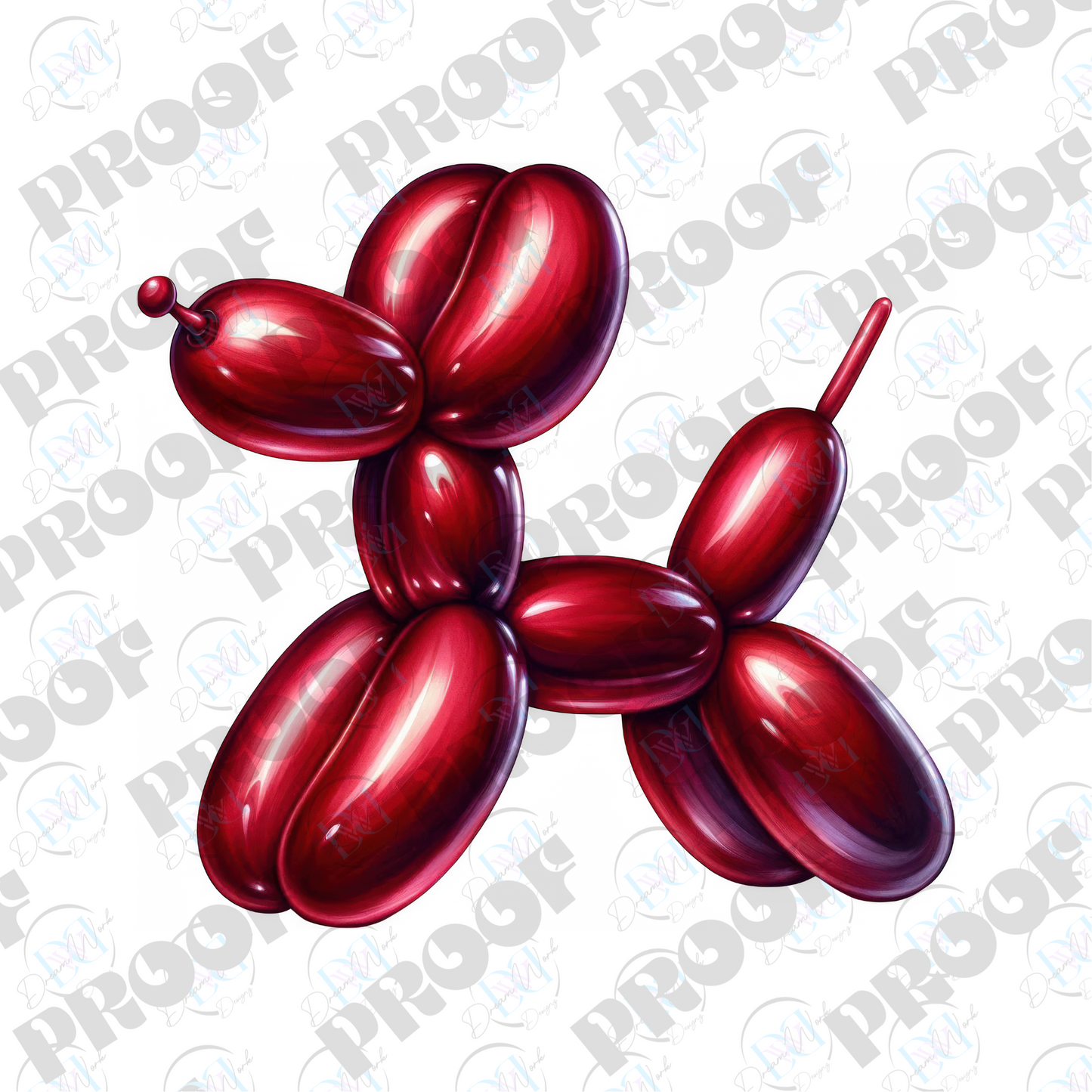Balloon Dog Metallic (Multiple Options Apparel)