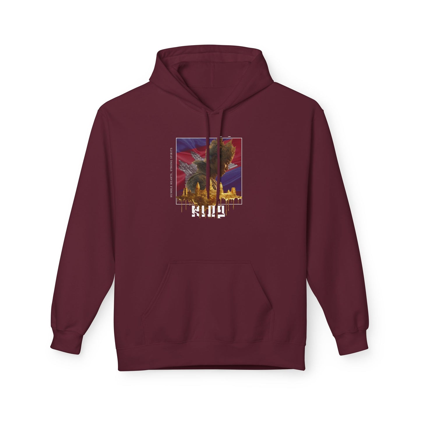KING Royalty Hoodies | Custom Flag Background Option | Luxury Streetwear Hoodie | Dream Work Designz