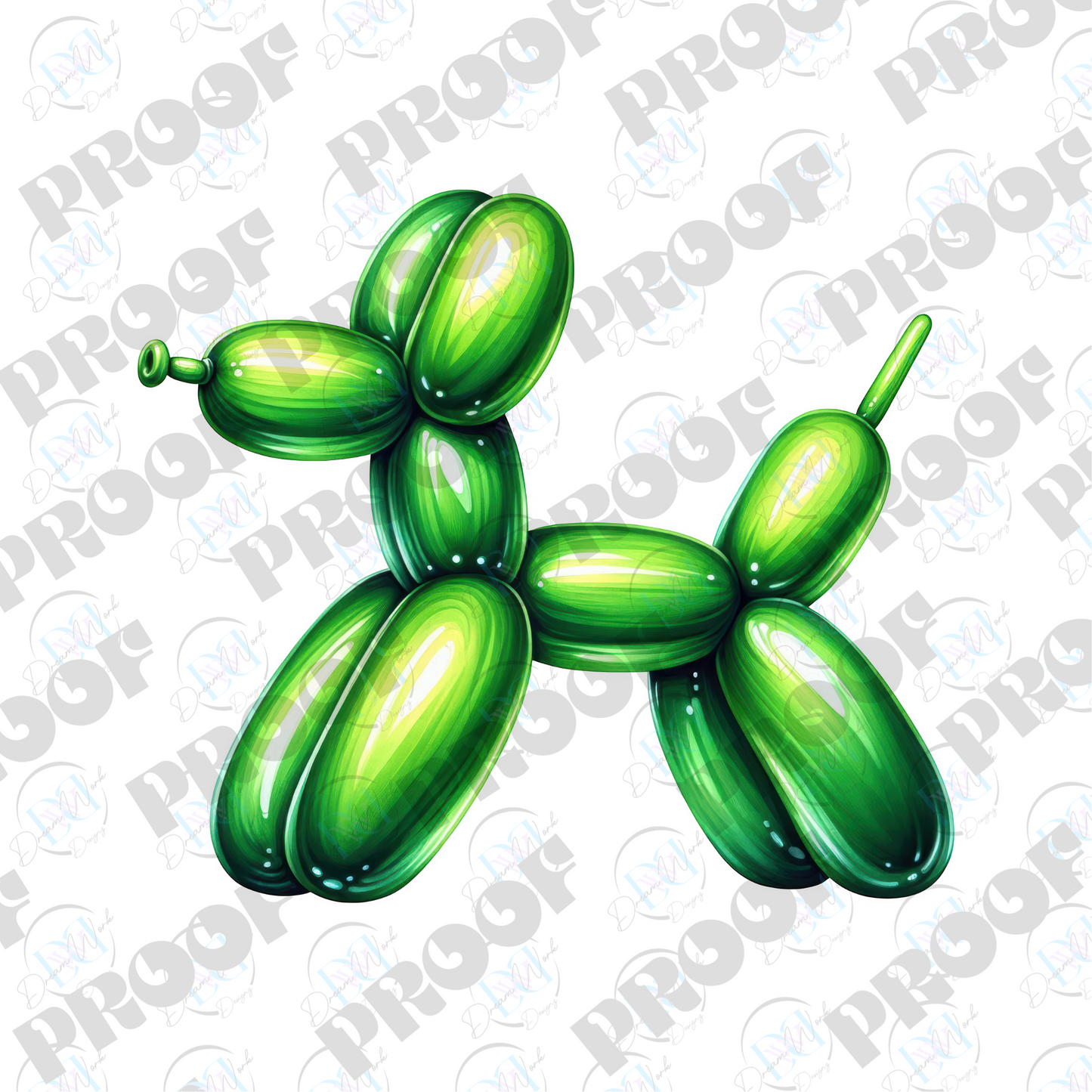 Balloon Dog Metallic (Multiple Options Apparel)