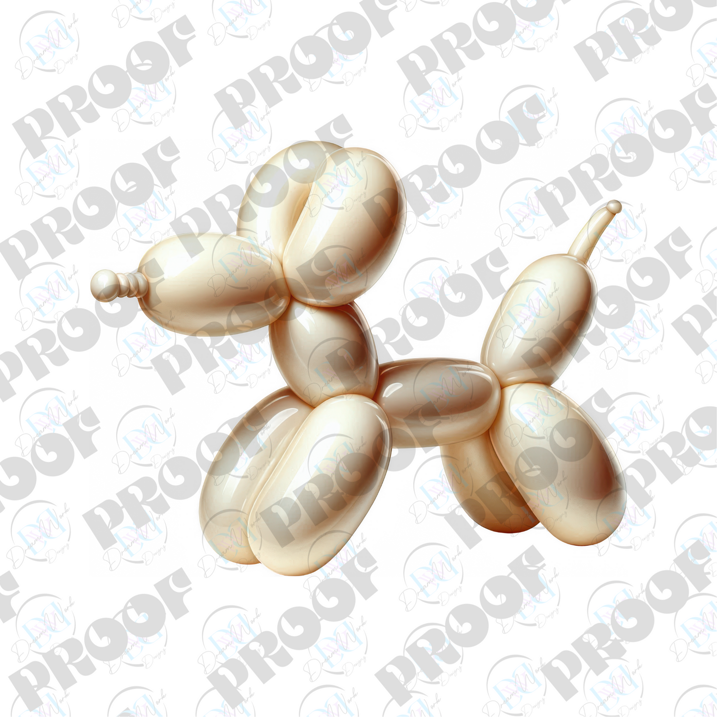 Balloon Dog Metallic (Multiple Options Apparel)