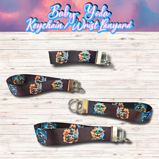 Baby Yoda Keychain / Wrist Lanyard