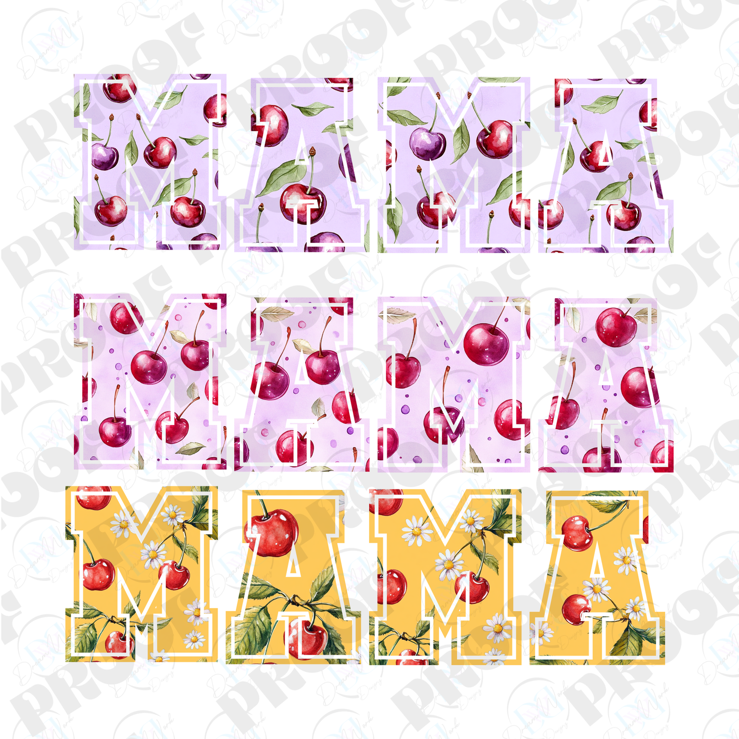 MAMA 41 Cherry (Multiple Options Apparel)