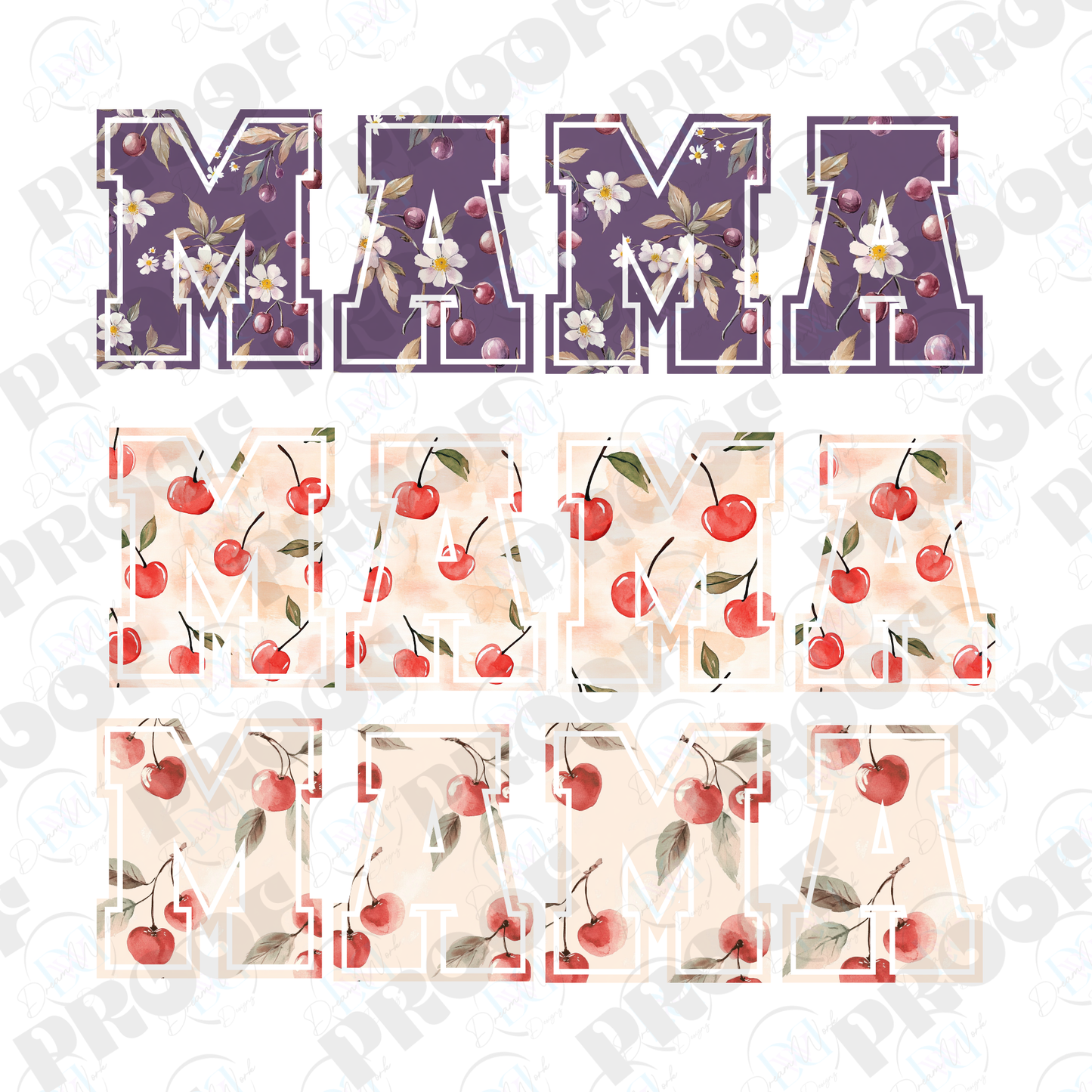 MAMA 41 Cherry (Multiple Options Apparel)