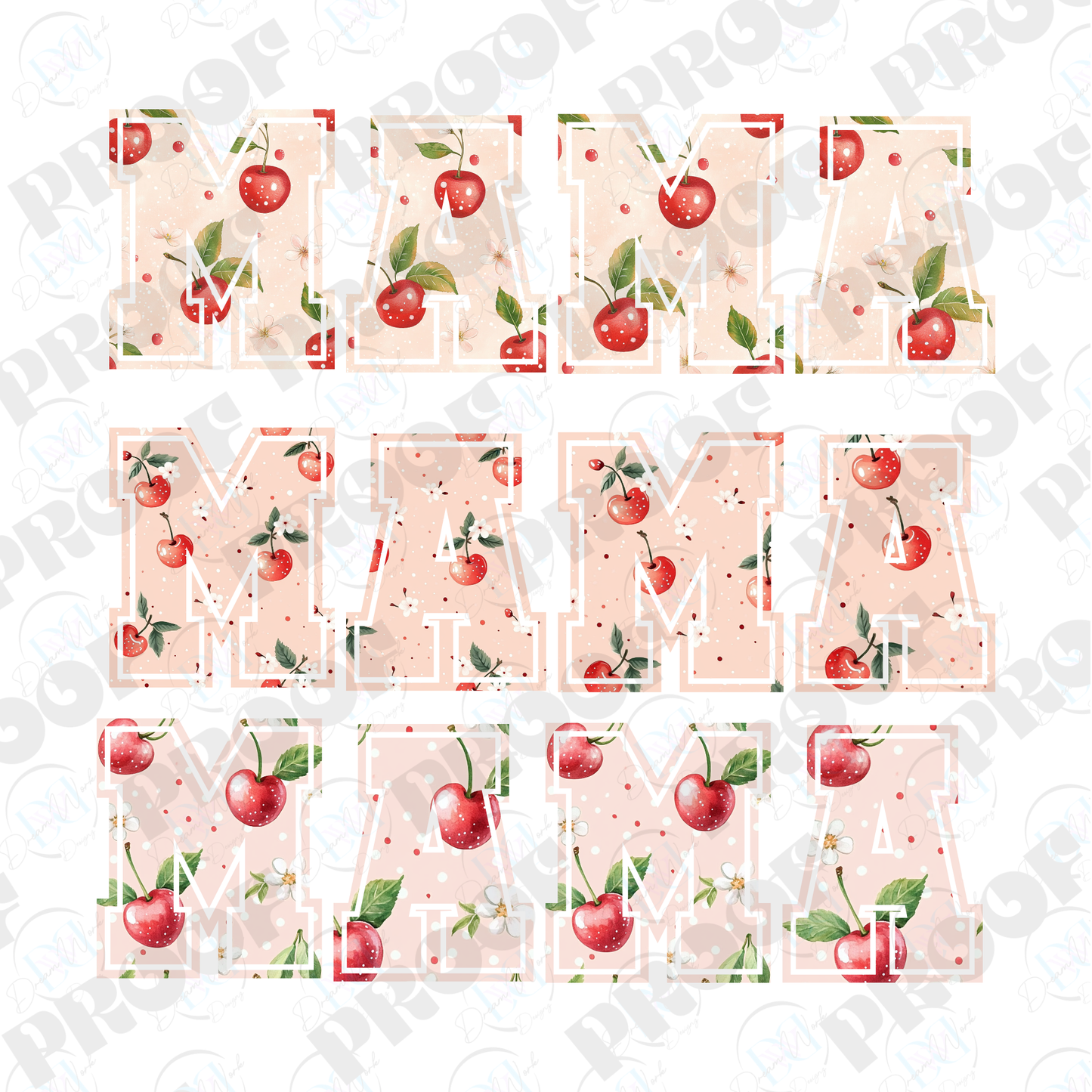 MAMA 41 Cherry (Multiple Options Apparel)