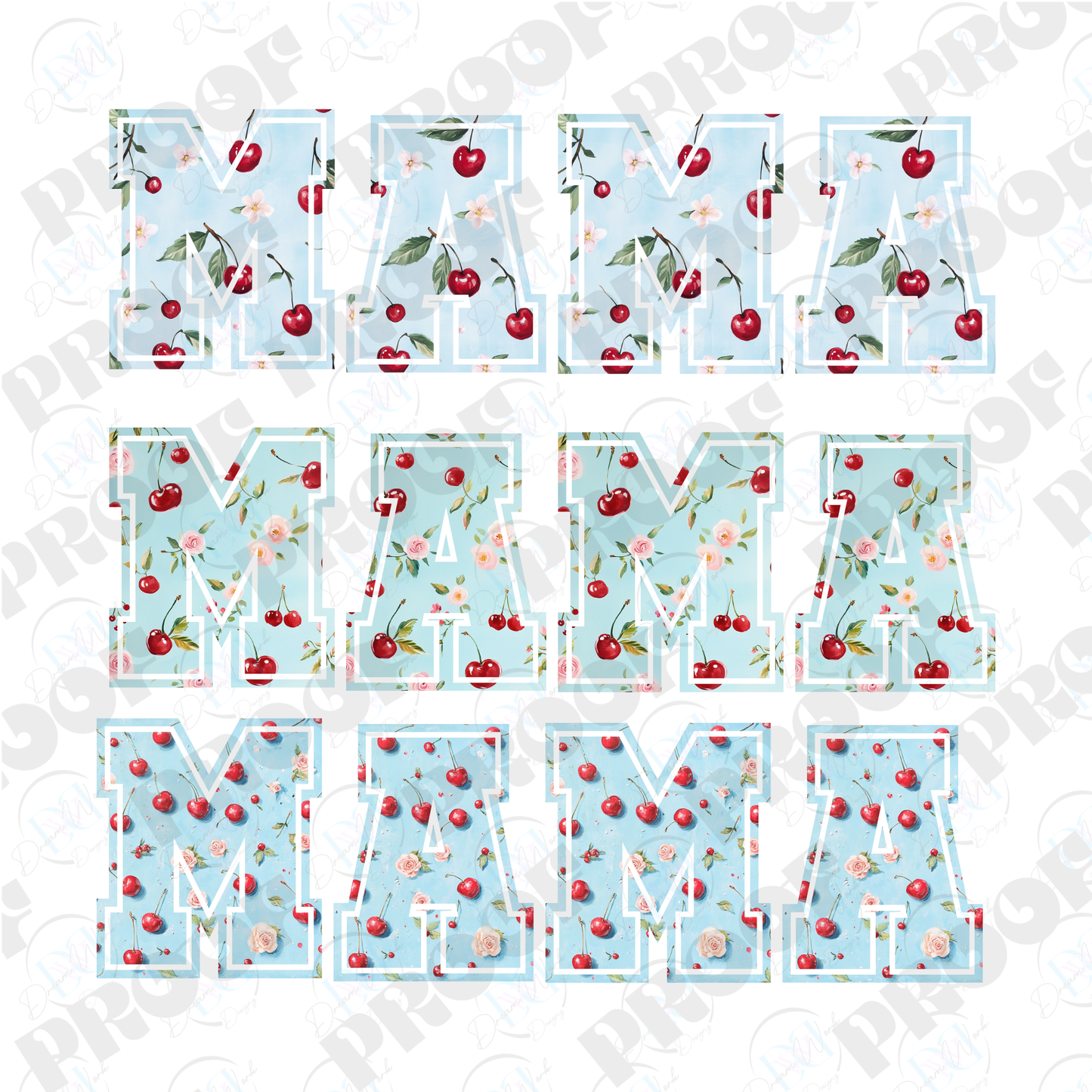 MAMA 41 Cherry (Multiple Options Apparel)