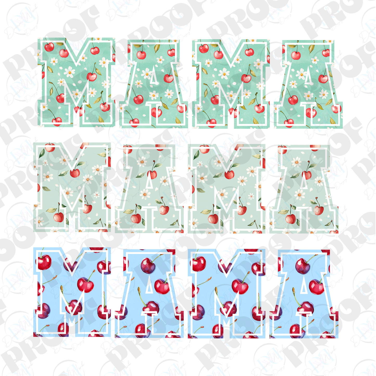 MAMA 41 Cherry (Multiple Options Apparel)