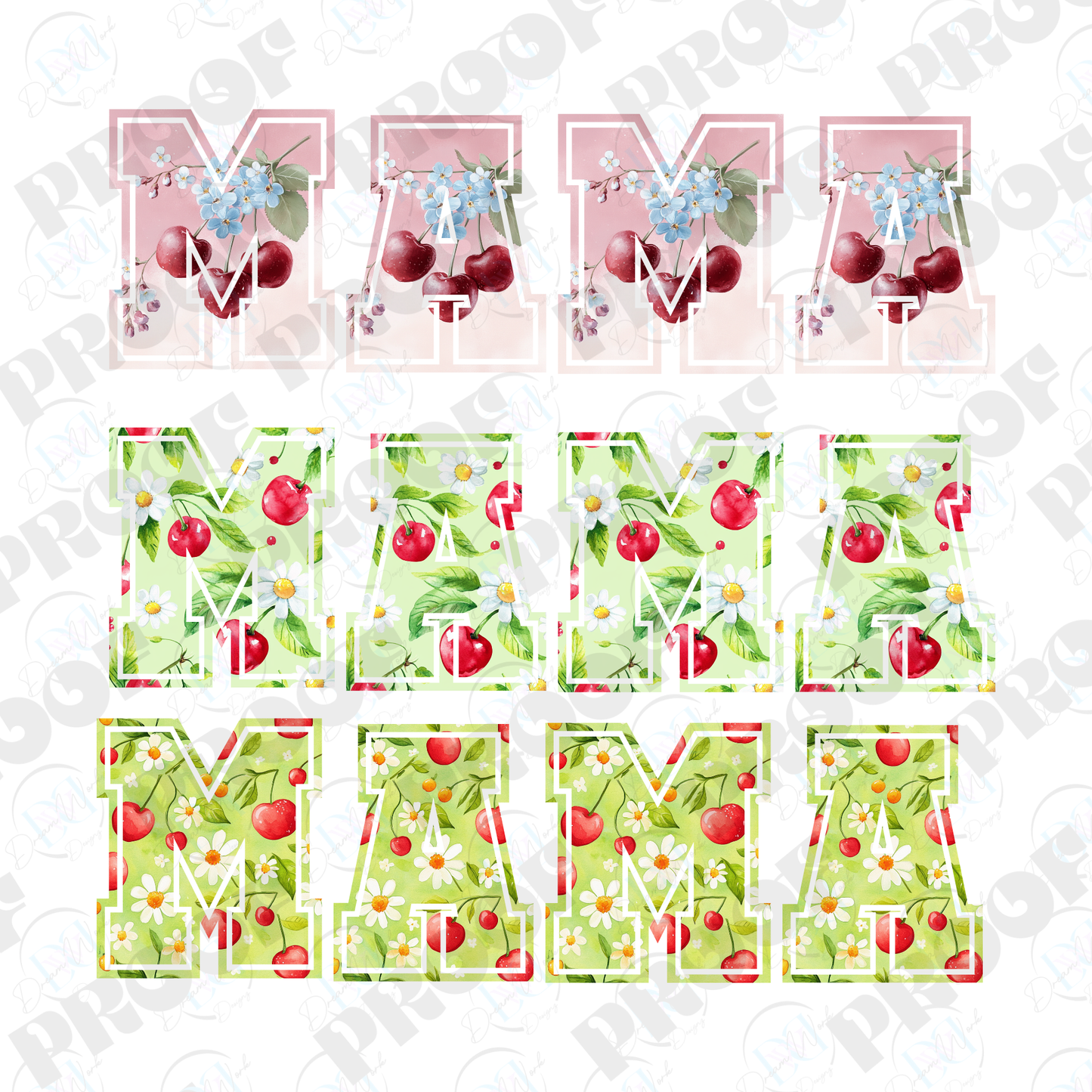 MAMA 41 Cherry (Multiple Options Apparel)