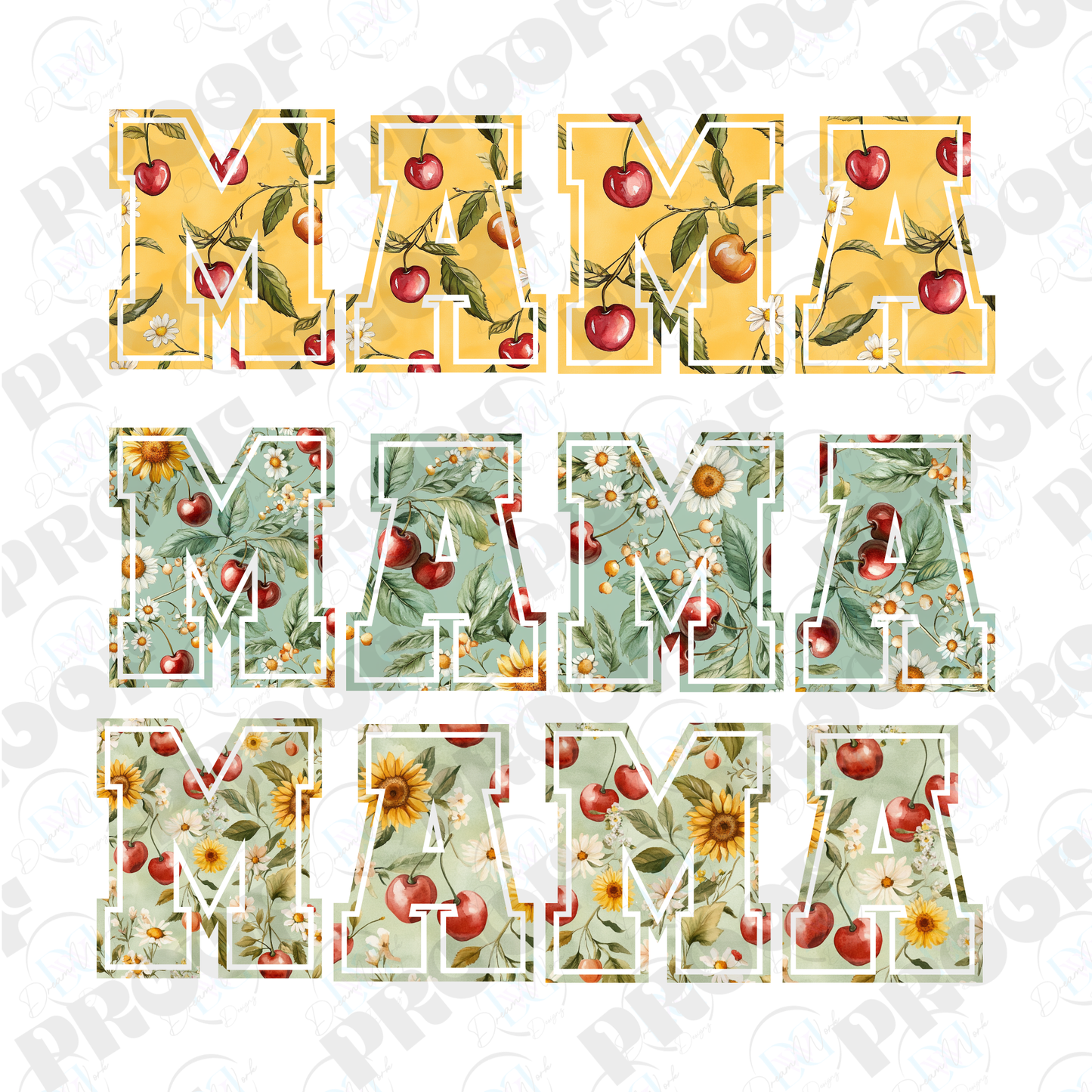 MAMA 41 Cherry (Multiple Options Apparel)