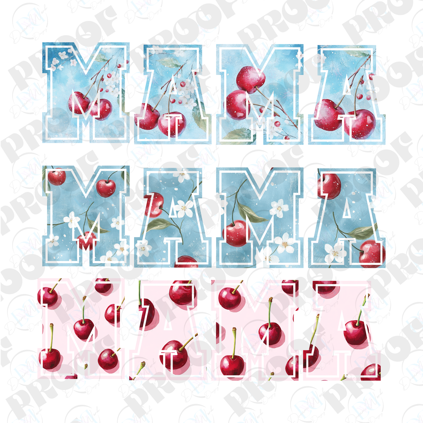 MAMA 41 Cherry (Multiple Options Apparel)