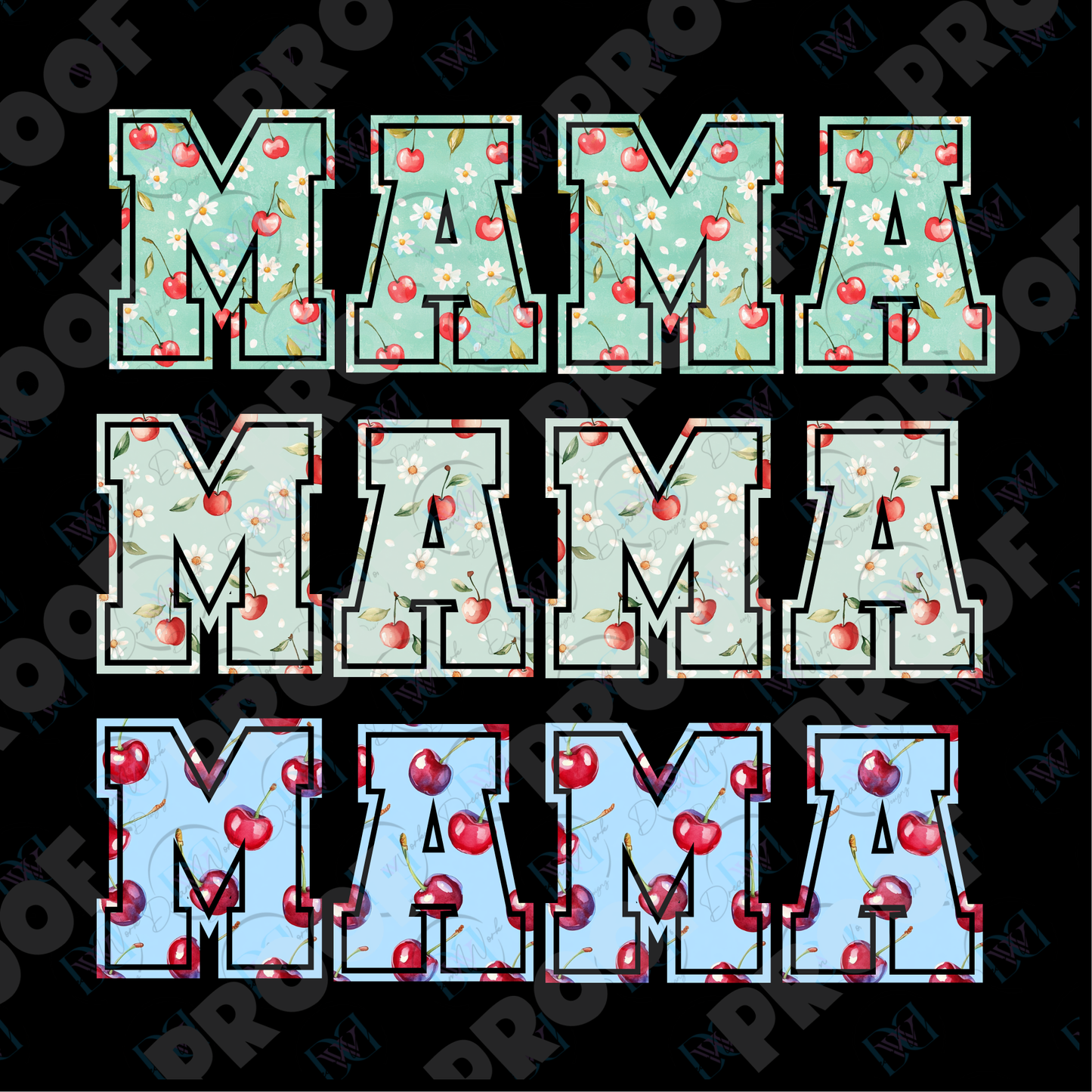 MAMA 41 Cherry (Multiple Options Apparel)
